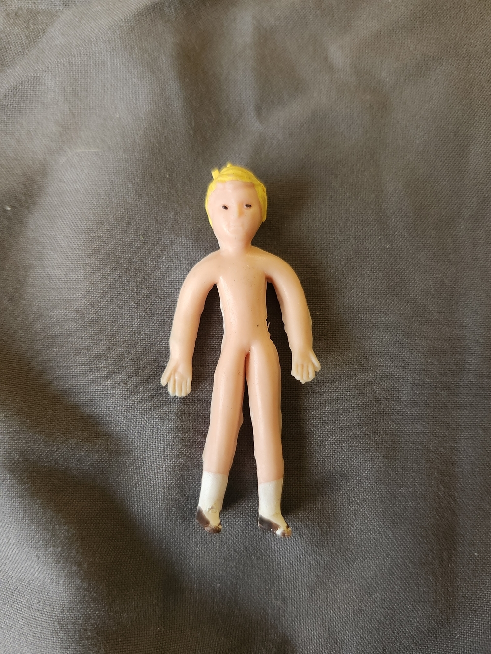 Vintage 1960s Shape Me Family Doll Son Blonde No Clothes